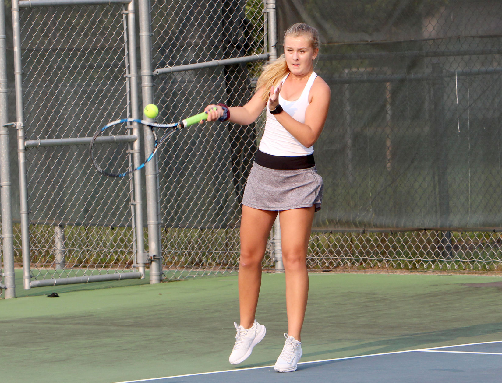 Menomonie at Chippewa Falls girls tennis 9-15-20